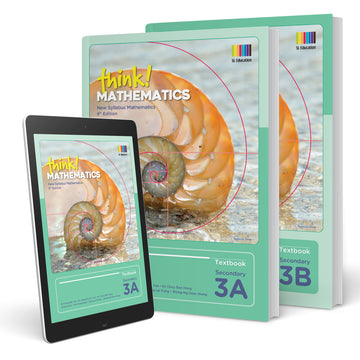Full Set of Think Mathematics Secondary 3A and 3B Textbooks bundled with 3A and 3B Workbooks (Grade 9)
